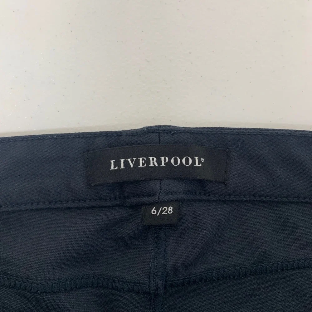 Liverpool Skinny Pants Womens 6/28 Dark Night Teal Blue Stretch XM2015LBBV1 - Picture 4 of 15